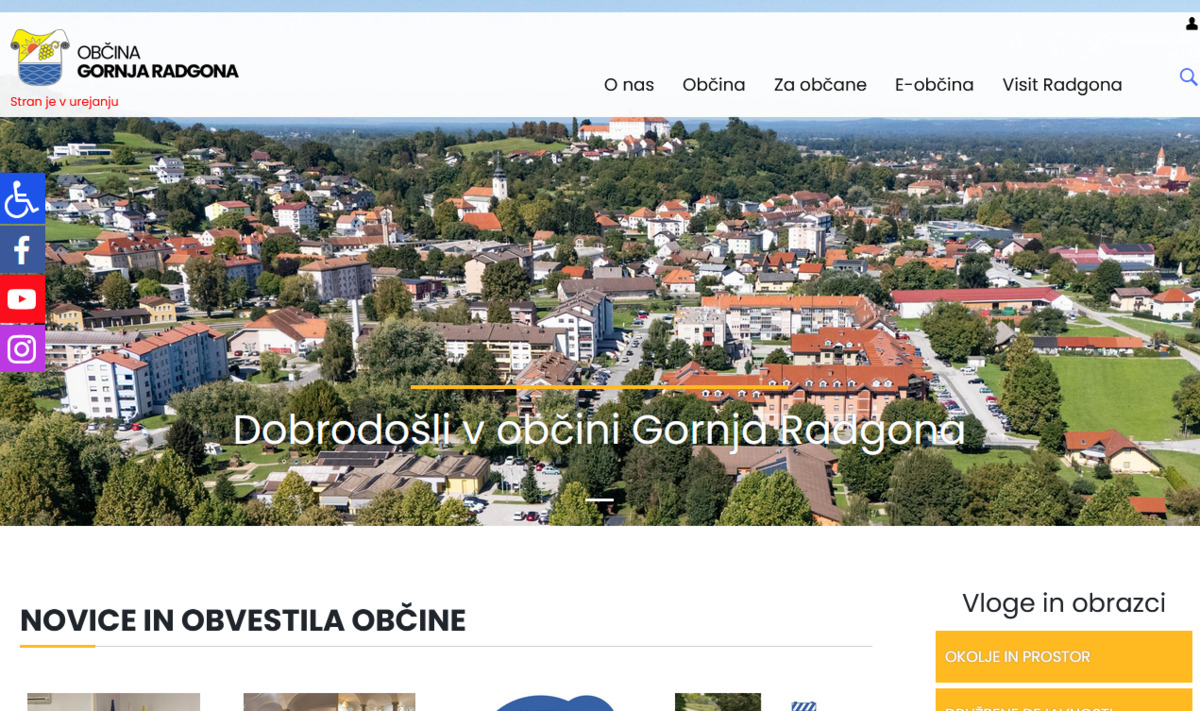 Nova spletna stran občine Gornja Radgona