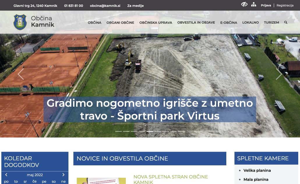 Nova spletna stran Občine Kamnik